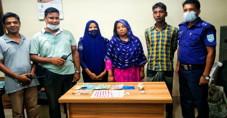 ঘোড়াঘাটে ৫ গ্রাম হেরোইন ২০০ পিচ ইয়াবা নগত ১৭হাজার ৫৩০ টাকা সহ দুই জন আটক