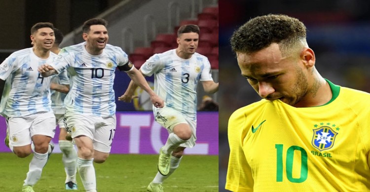 ব্রাজিলকে হারিয়ে কোপা আমেরিকার শিরোপা ঘরে তুলে নিলো লিওনেল মেসির আর্জেন্টিনার