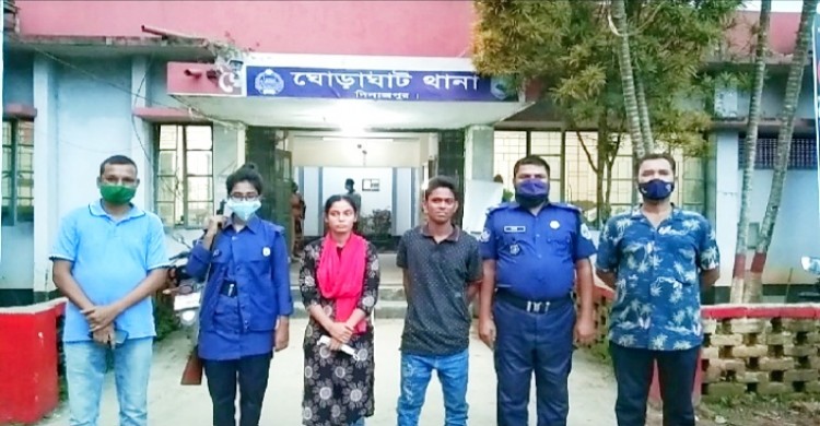 ঘোড়াঘাট থানা পুলিশের তৎপড়তায় ২৪ ঘন্টায় এক তরুণী উদ্ধার