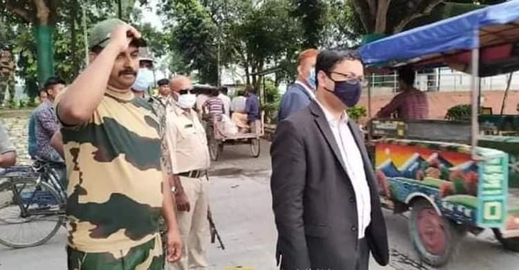 তিনবিঘা করিডর পরিদর্শনে ভারতে নিযুক্ত বাংলাদেশি উপ-হাই কমিশনার তৌফিক হাসান